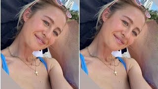 Braless Nelly Korda Turns Head In Swimsuit [upl. by Nollat597]