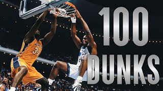 100 Shaq Dunks in 9 Games [upl. by Surtimed119]