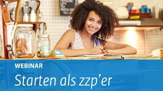 Webinar Starten als zzper [upl. by Root]