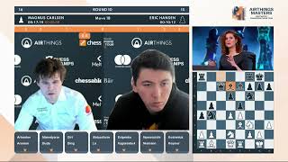 Magnus Carlsen vs Eric Hansen  CCT Airthings Masters 2022 [upl. by Helse]