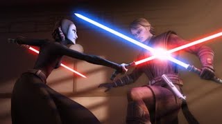 Anakin Skywalker VS Barriss Offee  Star Wars the Clone Wars Season 5 Episode 20 [upl. by Twedy]