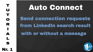 Auto Connect From LinkedIn Search Result With Or Without A Message [upl. by Tterag]