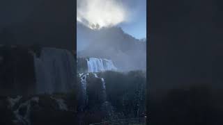 Beautiful majestic waterfall at Italys Cascata delle Marmore shorts [upl. by Tergram781]