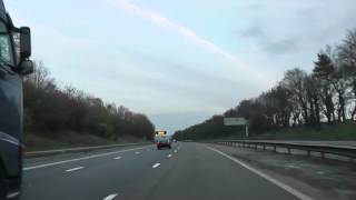 Driving On The M6 Motorway From J14 Stafford To J13 Penkridge Staffordshire England [upl. by Ruhl626]