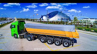 4 Axle Tipper Trailer  35 M3  Pool  U Type  REMORQUE BENNE 4 ESSIEUX  35M3 TYPE PISCINE [upl. by Enylcaj833]