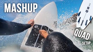 The Firewire Mashup  Quad Fin Setup mashup robmachado Danmann surfboards surf firewire [upl. by Itnavart]