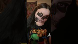 Tate Langdon inspired makeup💀 halloween halloweenmakeup facepaint sfx americanhorrorstory ahs [upl. by Lek285]