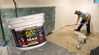 How to Waterproof Basement Walls With Flex Seal Products [upl. by Ahab729]