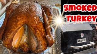 BEST SMOKED TURKEY EVER ON GRAVITY SMOKER MASTERBUILT 1050 [upl. by Yajnas200]