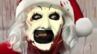 Terrifier ⚪️⚫️  Art Clown  Timelapse📹terrifier artclown halloween creepy horrorart [upl. by Ochs]