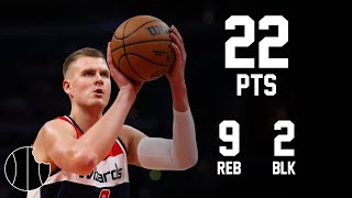 Kristaps Porzingis Highlights  Wizards vs Hawks  10th Mar 2023 [upl. by Fortin]