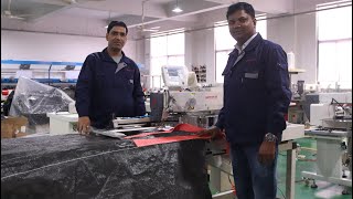 Automatic Sewing Machine for Attaching Lift Loops to Jumbo Bag India [upl. by Kono]