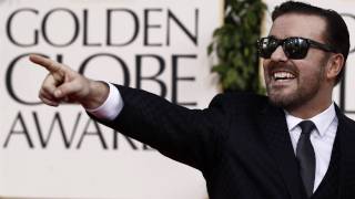 GOLDEN GLOBES 2012 Ricky Gervais News [upl. by Aikaj]