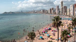 Benidorm Beach Cam 🇪🇸 Streamed 15th August 2023 45 WC [upl. by Arenahs]