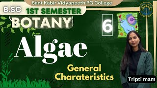 L6  Algae  BSc Botany 1st Semester  Tripti Mam [upl. by Kary628]