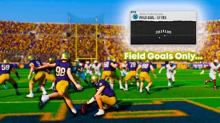 Can a Team Scoring ONLY Field Goals Win a National Championship [upl. by Nirag457]