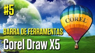 Tutorial CorelDraw barra de ferramentas  parte 5 [upl. by Khudari83]