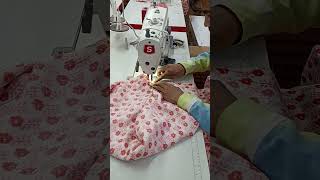 Frock stitching with silai machine overlockmachine sewing [upl. by Cesaria]