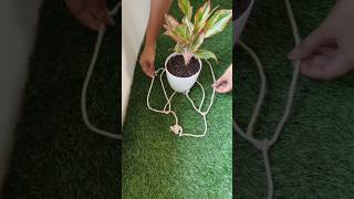 DIY MACETA COLGANTE en menos de 1 minuto [upl. by Llenel962]