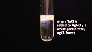 precipitation reaction AgNO3  NaCl [upl. by Atwekk714]