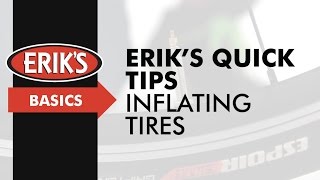 ERIKS Quick Tips Inflating Bicycle Tires  DIY Bike Tuneup  How To Pump Your Bike Tires Up [upl. by Darrow]