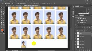 Create Passport Size Photo For Print In Photoshop  Photoshop Tutorial [upl. by Enyala]