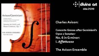 Charles Avison  Concerto Grosso No 6 in G minor [upl. by Budd]