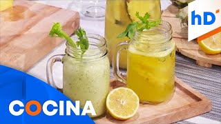 Receta Agua de piña herbal para refrescarte  hoyDía  Telemundo [upl. by Ydnyc]