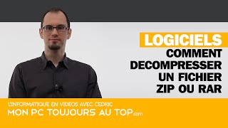 Comment décompresser des fichier zip ou rar Part 1 [upl. by Ahsemak860]