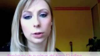 TUTORIEL Comment appliquer un eyeliner de type Fluidline de MAC [upl. by Dnomsaj]