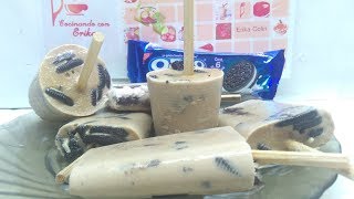 PALETAS DE GALLETA OREO MUY CREMOSAS [upl. by Akihsay]