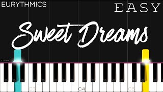 Eurythmics  Sweet Dreams  EASY Piano Tutorial [upl. by Callahan560]