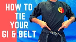 How to TIE your GI TOP amp BELT [upl. by Estevan]