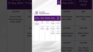 The September Calendar is HERE rcgmarkets [upl. by Edmee]