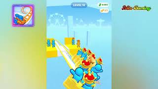 Runner Coaster  All Levels Gameplay Androidios Levels 1620 [upl. by Uwton]