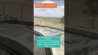 Wastewater Aeration Quick Upgrade No Floor Install Needed wastewatertreatment aeration [upl. by Dnaloy104]