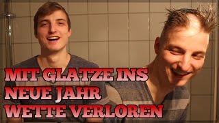 Mit Glatze ins neue Jahr  Wette verloren [upl. by Redep]