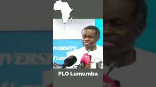 PLO Lumumba Speech3  Shorts [upl. by Dzoba364]