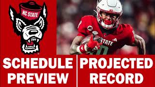 NC State Football 2024 Schedule Preview amp Record Projection [upl. by Seravat]