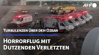 Horrorflug Notlandung nach Turbulenzen  AFP [upl. by Voleta]