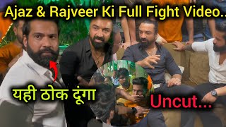 Uncut Rajveer Fitness and Ajaz Khan fight full video Ajaz Khan and Rajveer Sisodia Meet Full Video [upl. by Airotna]