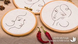 DIY broderie  portraits brodés  Truffaut [upl. by Helgeson]