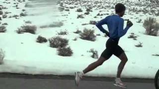 Meb Keflezighi 8 mile Tempo [upl. by Anibas]