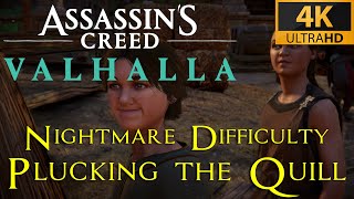 AC Valhalla  Plucking the Quill  Nightmare Aesir difficulty playthrough [upl. by Akinot]