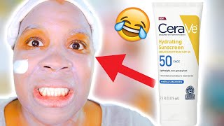 CeraVe Hydrating Sunscreen NO WHITE CAST APPROVED [upl. by Swee160]