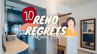 Top 10 Renovation Regrets with tips 🤦🏻‍♀️🏠 Ep 21  House Tour  Singapore HDB 4Room BTO [upl. by Dorr]