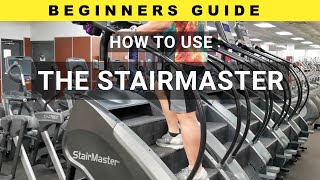 How To Properly Use The Stairmaster Cardio Exercise Machine for Most Effectiveness [upl. by Oidgime438]