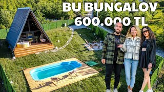 Nisa ve Hadinin Sapancada 600000 TLye İnşa Ettiği BUNGALOV Evi [upl. by Ahsrop]