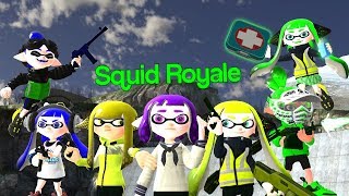 Splatoon 3D Cartoon Fan Animation Squid Royale [upl. by Ahseei658]