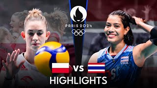 THAILAND vs POLAND  Highlights  Womens OQT 2023 [upl. by Aleel]